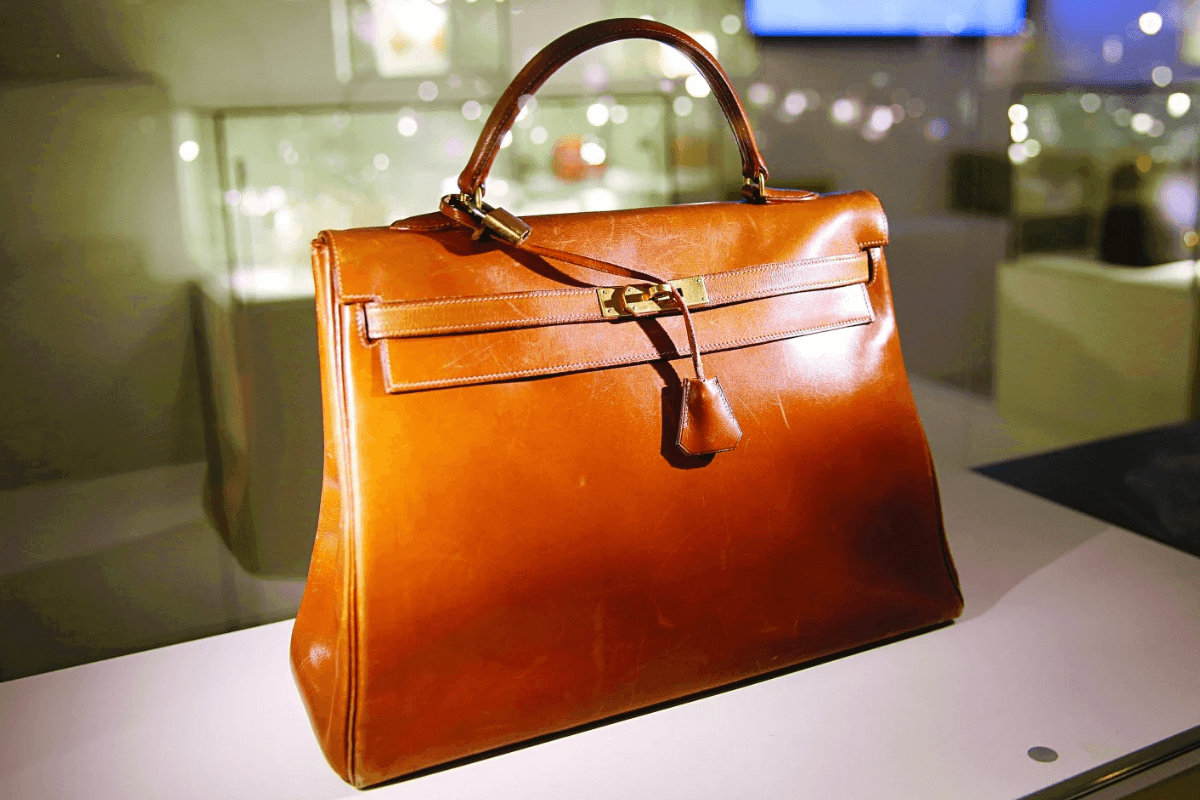 Grace Kelly’s original Hermès Sac à Dépêches, later christened the Kelly bag in her honour. Photo: Bagism 