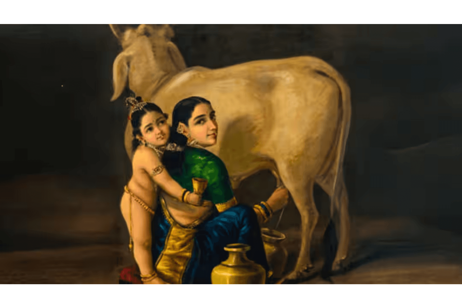 Raja Ravi Varma’s ‘Yashoda and Krishna’ becomes the most expensive Indian artwork ever sold at auction.